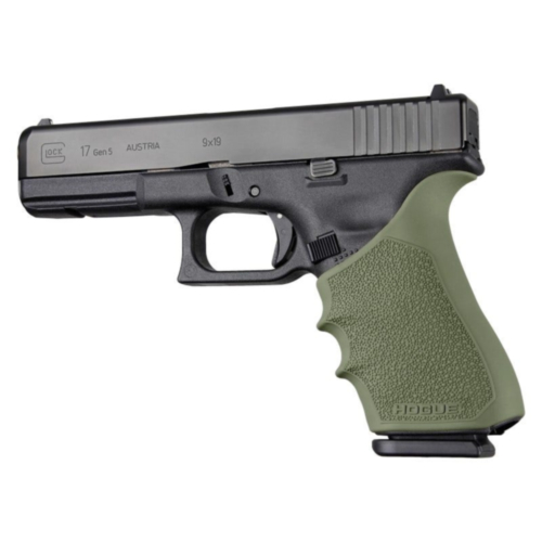 Hogue Grips, Glock 17/19X/34 Gen5 HandAll Beavertail Grip Sleeve, OD Green