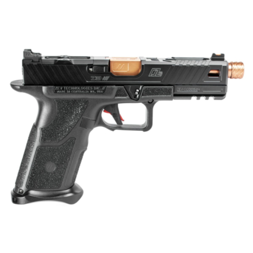 ZEV Technologies, OZ9 Pistol, Bronze Threaded Barrel, 9mm, Black