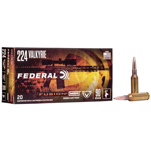Federal Ammo, 224 Valkyrie 90 Grain Fusion MSR SP, 20 Rounds — RDSC