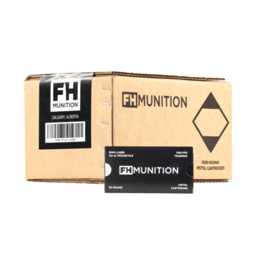 FH Munition Match Ammo, 9mm 124 Grain FMJ, 1000 Rounds — RDSC