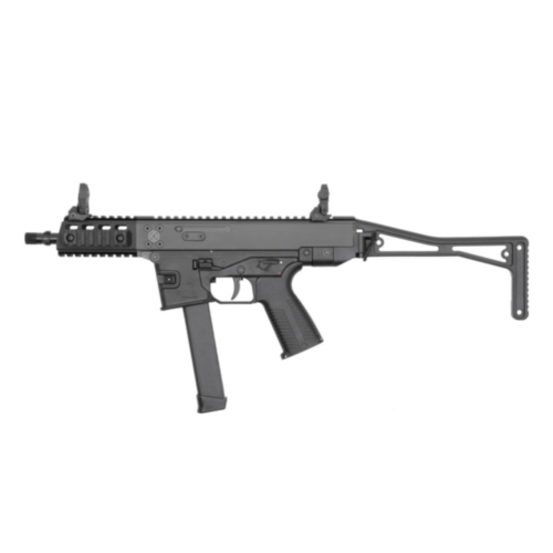 B&T GHM9 Semi-Auto Carbine, 6.9" Barrel, Wire Folding Stock, Glock Magazines, Black