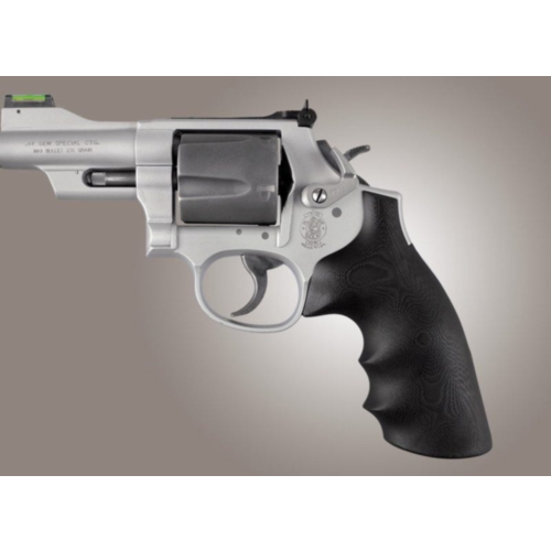 Hogue Grips, S&W K or L Frame, Round Frame Conversion, G10 Smooth, Black