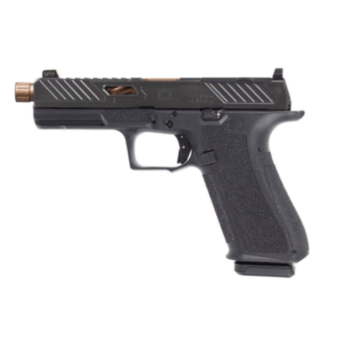Shadow Systems, DR920 Elite, 5.00" Bronze TiCN Threaded Barrel, Black Frame/Slide, 9mm