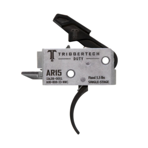 TriggerTech, AR15 Duty Single Stage Trigger, Curved Lever, PVD Black 
