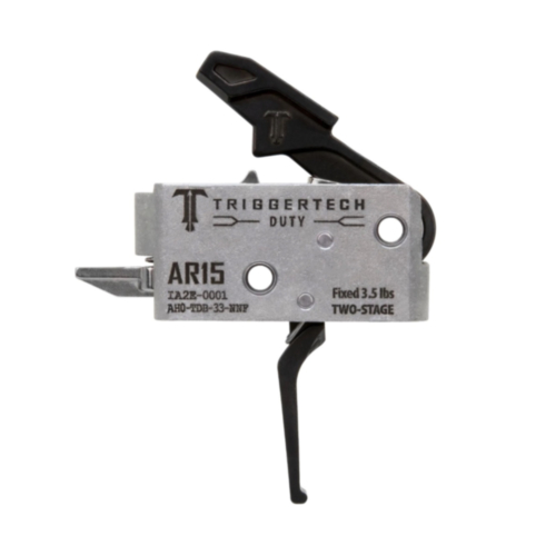 TriggerTech, AR15 Duty Two Stage Trigger, Flat Lever, PVD Black 