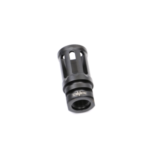 V7 Weapon Systems, Titanium A2 Flash Hider, 5.56, 1/2X28, Black Ion Bond