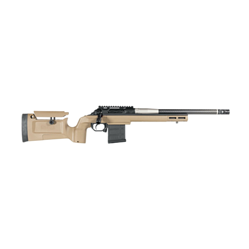 Shield Rifleworks, Cadex R7 Action, 16.0” BSF Carbon Barrel, KRG Bravo Chassis, Flat Dark Earth, Magpul PMAG, 6.5 Creedmoor