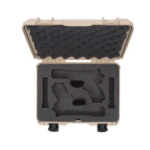 Nanuk 910 2UP Glock Pistol Case, Tan