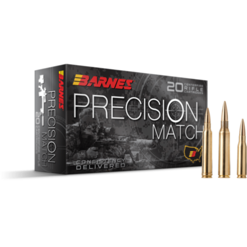 Barnes Ammo, Precision Match 308 Win, 150 Grain JHP BT, 20 Rounds — RDSC
