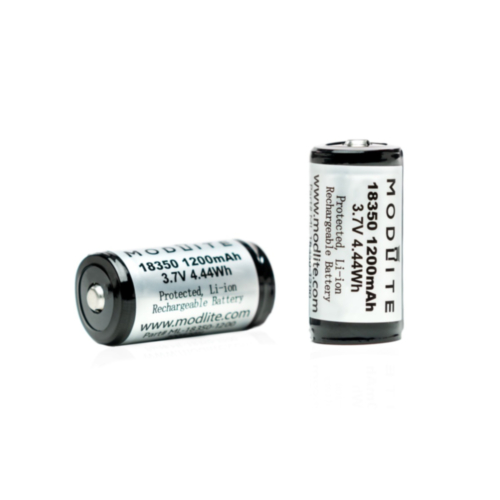 Modlite Systems, 18350, 1200mAH Battery, 2PK
