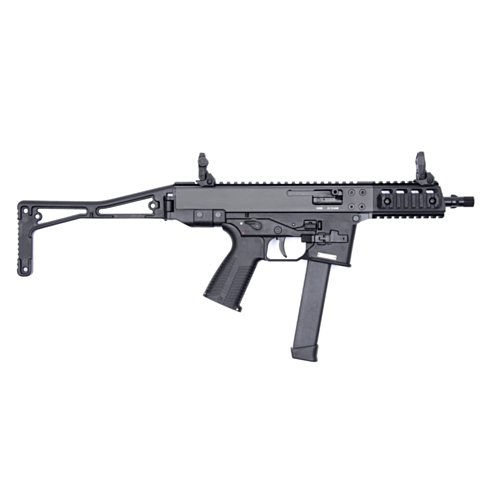 B&T GHM9 Semi-Auto Carbine, 8.6" Barrel, Wire Folding Stock, Glock Magazines, Black