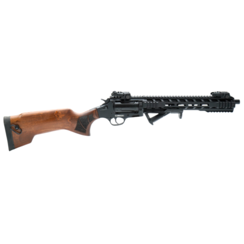 Canuck Evolve, Revolver Shotgun, 13" Barrel, 410GA/45 Long Colt, Walnut Stock, Black