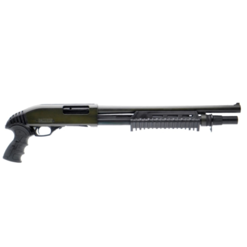 Canuck Enforcer, Pump Shotgun, Tactical Pistol Grip & Stock, 17.00" Barrel, 12GA, Distressed Olive Drab — RDSC