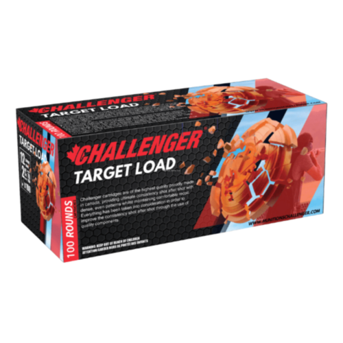 Challenger Ammo, 12GA 2-3/4 1-1/8oz, 7.5 Shot, Target Load, 100 Rounds