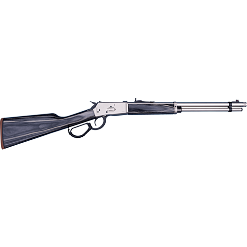 Canuck Wrangler Jurassic Lever Action Rifle, 18.50" Barrel, Grey Laminate Stock, Brushed Nickel, 357 Magnum 