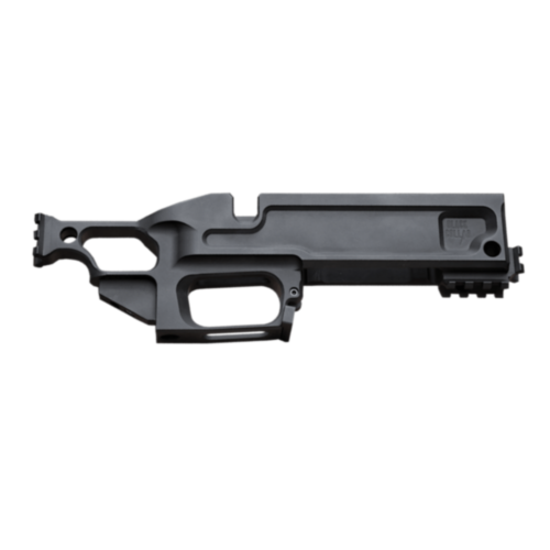 Black Collar Arms, Pork Sword Chassis, 700 Short Action, Flying Pig Engraving, Hardcoat Anodized Black
