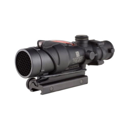 Trijicon ACOG 4x32 USMC Rifle Combat Optic, Red Chevron Reticle, TA51 Mount, Black