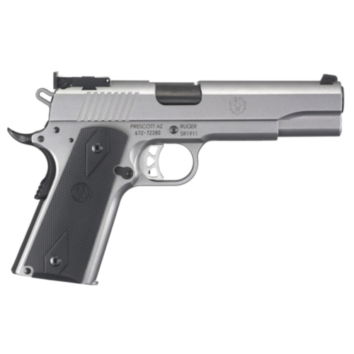 Ruger SR1911 Standard, 5.00” Barrel, Stainless, 10mm