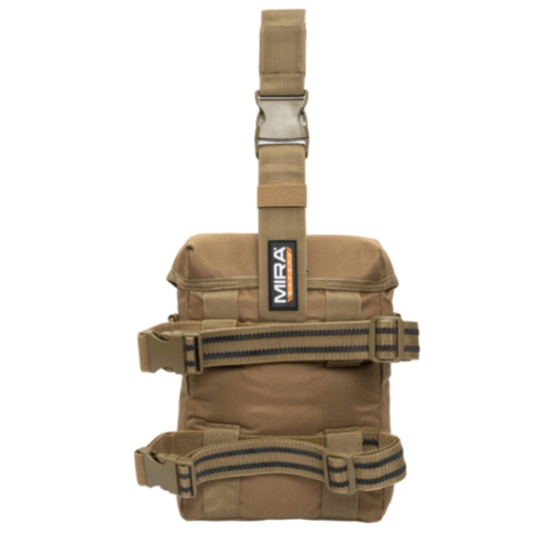 Mira Safety Military Pouch/Gas Mask Bag V2, Desert Tan