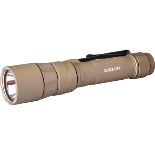 SureFire EDC2 Turbo, Dual Fuel, 18650 Battery, Tan