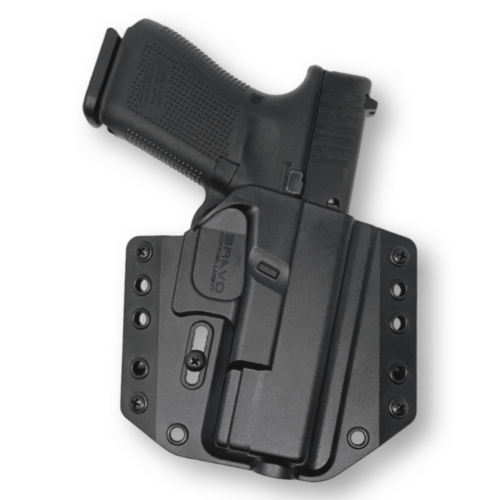 Bravo Concealment, OWB BCA 3.0 Holster, Glock 19/23/19X/19MOS GEN3/4/5, Right Hand, Black
