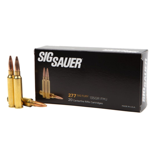 Sig Sauer Ammo, 277 Fury Elite Ball 135 Grain FMJ, 20 Rounds