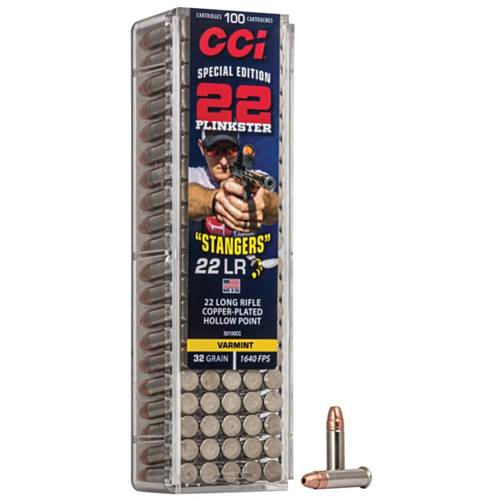 CCI Rimfire Ammo, 22LR 32 Grain Stanger, 100 Rounds