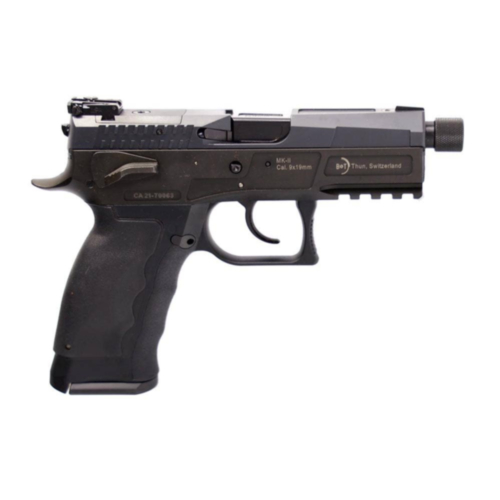 B&T MKII, 4.33” Threaded Barrel, SA/DA, Optic Ready, 9mm