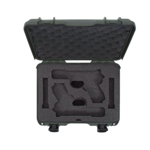 Nanuk 910 2UP Glock Pistol Case, Olive