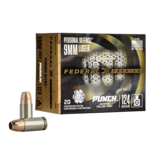 Federal Ammo, 9mm 124 Grain PDP JHP, 20 Rounds