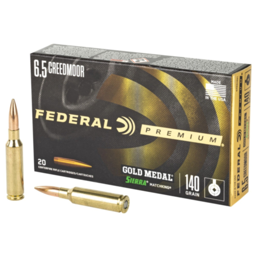 Federal Ammo, 6.5 Creedmoor 140 Grain SMK BTHP, 20 Rounds