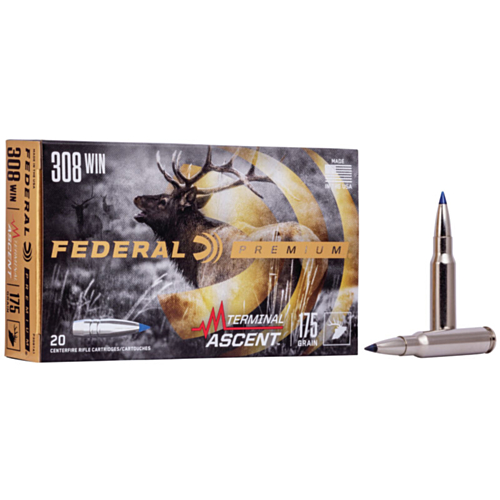 Federal Ammo, 308 Win 175 Grain Terminal Ascent, 20 Rounds — RDSC