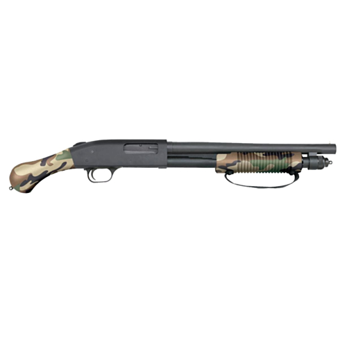 Mossberg 590 Shockwave, 14.375" Barrel, Woodland Camo, Bead Sight, 5+1RD Magazine, 12GA