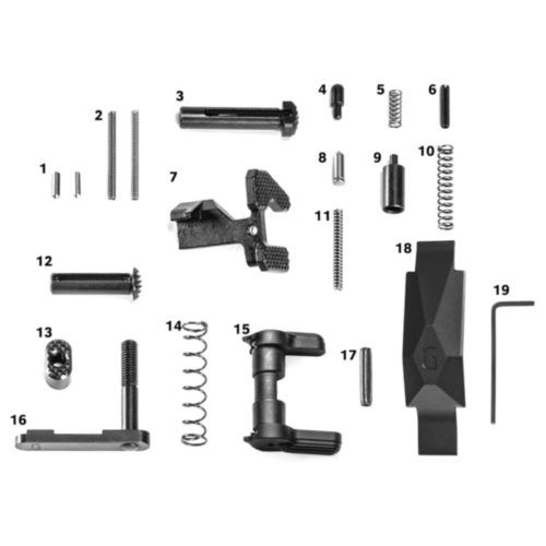 Geissele Automatics, Ultra Duty Lower Parts Kit, Less Trigger & Grip
