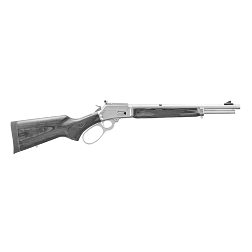 Marlin 1894 Trapper Lever Action Rifle, 16.10" Threaded Barrel, Grey Laminate Stock, Big Loop, 10mm