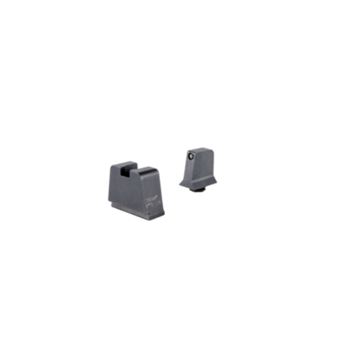 Trijicon Night Sight Suppressor/Optic Height, Glock 48, Black Outline/Green Tritium Front, Metal Rear