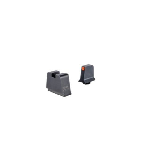 Trijicon Night Sight Suppressor/Optic Height, Glock 48, Orange Outline/Green Tritium Front, Metal Rear