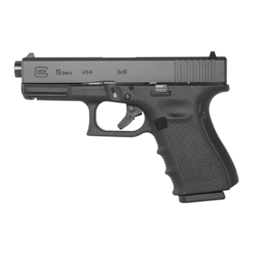 Glock 19 Gen4, 4.17" Barrel, 9mm, Black