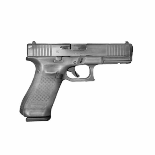 Glock 17 Gen3, 4.48" Barrel, Fixed Sights, 9mm, Battleworn Grey