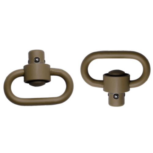 GrovTec, Heavy Duty Push Button Swivel Set, Flat Dark Earth
