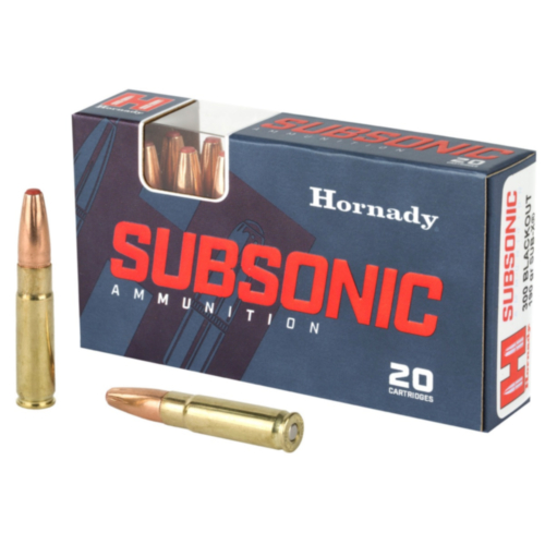 Hornady Ammo, 300 Blackout 190 Grain SUB-X, Subsonic, 20 Rounds — RDSC