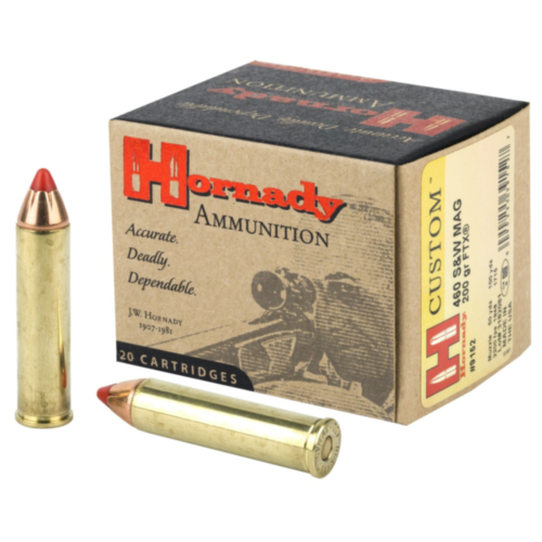 Hornady Ammo, 460 S&W 200 Grain FXT, Custom, 20 Rounds