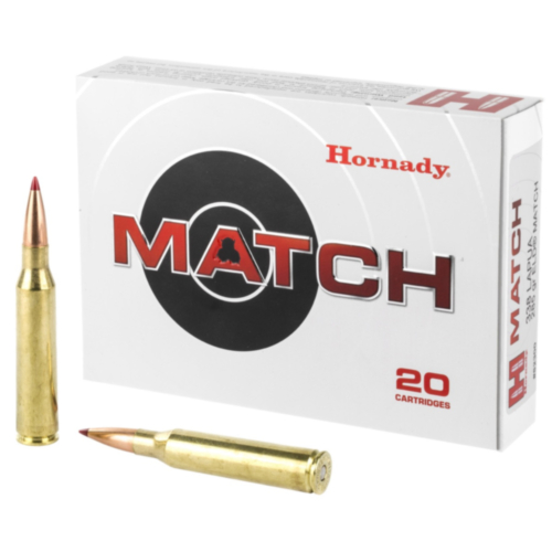 Hornady Ammo, 338 Lapua 285 Grain ELD, Match, 20 Rounds