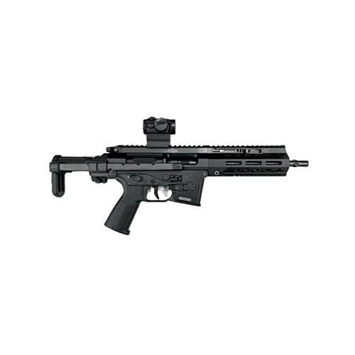 B&T SPC9 Semi-Auto Rifle, 9.0" Barrel, PDW Stock, Aimpoint T1, Glock Magazines, Black