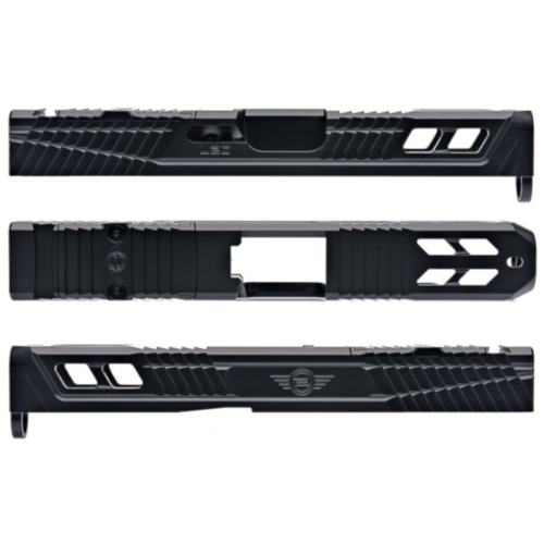 L2D Combat, Catalyst Glock 19 GEN3 Stripped Slide, Arid Multicam Cerakote
