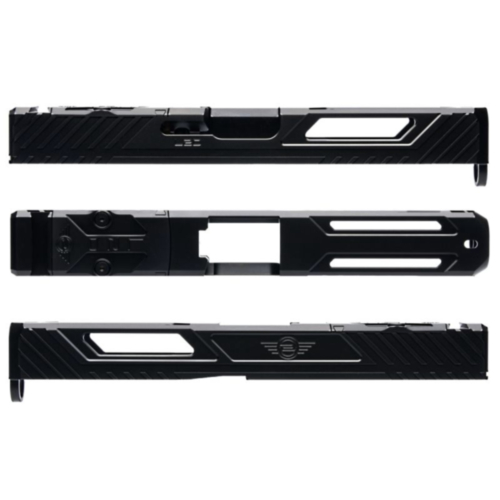 L2D Combat, Tyton Glock 17 GEN5 Stripped Slide, Black DLC
