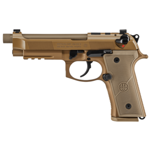 Beretta M9A4 w/Rail, 5.10” Threaded Barrel, Optic Ready, Flat Dark Earth, 9mm