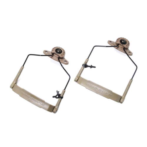 Unity Tactical, MARK Ops-Core Amp Modular Attach Rail Kit w/Cradle Clamps, Flat Dark Earth