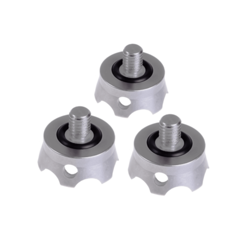 Really Right Stuff, Tripod Foot Rock Claw, 3 Pack, Stainless