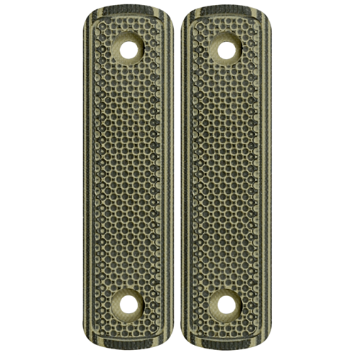 Midwest Industries, Lever Stock G10 Straight Grip Panels, Green/Black